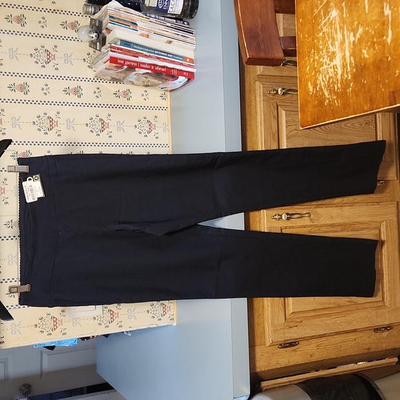 NWT Size 4 Navy Blue Pants ladies by euro Classic Denim - Picture 1 of 3